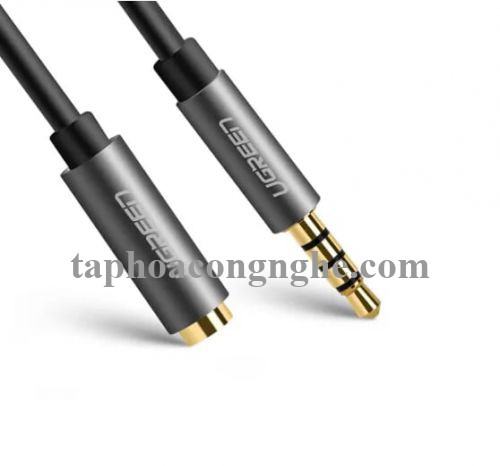 Ugreen 30746 20CM màu Đen Cáp âm thanh 3.5mm nối dài 30746 30030746